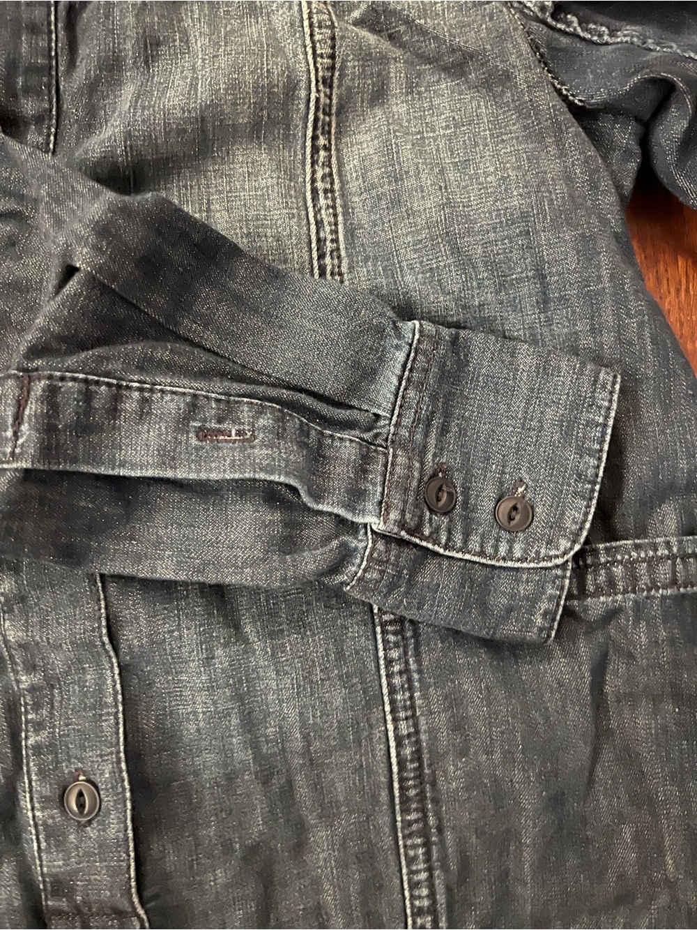 Madewell Dark Indigo Denim tunic dress with Brand Label. XS - Picture 4 of 11
